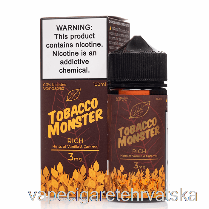 Vape Hrvatska Rich - Tobacco Monster - 100ml 12mg